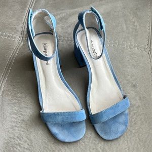 Jeffrey Campbell Blue Suede Heel